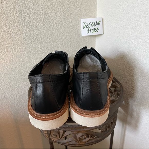 NEW Frye Paul Bal Oxford 87632 Black Leather Low Top Cap Toe Oxfords - Picture 4 of 9